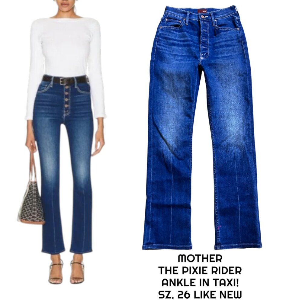 MOTHER Women’s Ankle & Cropped Jeans — Deep Indigo Blue